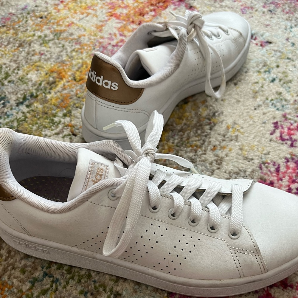 White Adidas Fashion sneaker - like new!